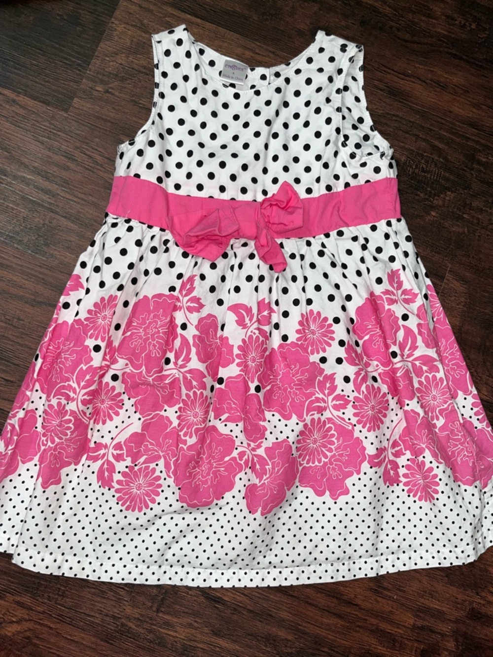 Cre8ions polka dot dress 4t